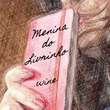 Ilustração da Menina do Livrinho.Wine a segurar o seu livrinho de notas
